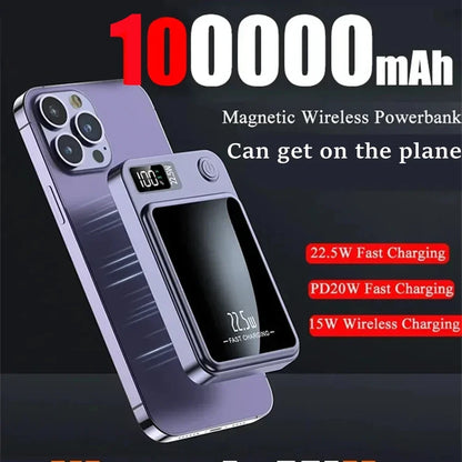 Power Bank Magnético para iPhone 100000mAh